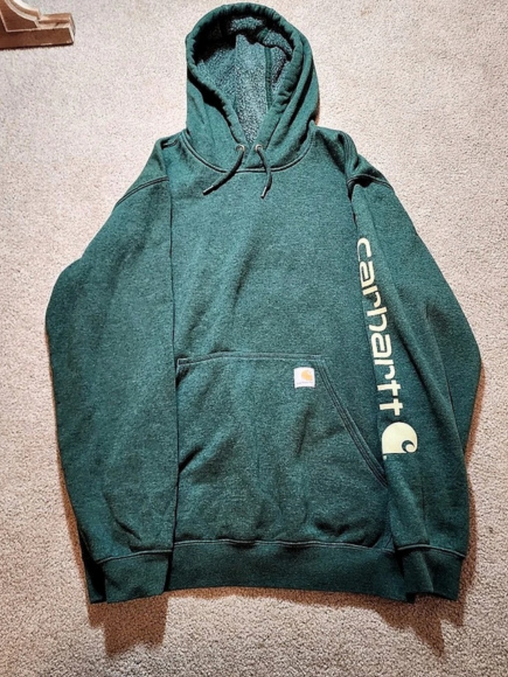 Carhartt Loose Fit Midweight Logo Sleeve Graphic Sweatshirt Green Medium